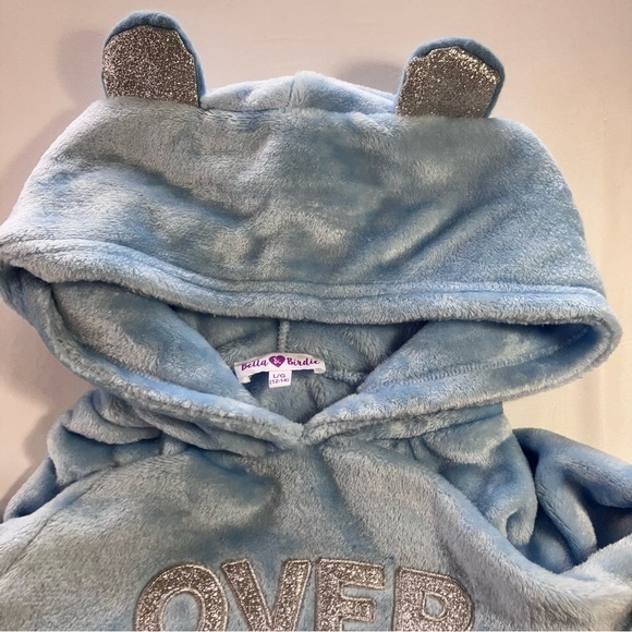 💜2FOR$17 Brand NEW WO Tags Bella&Birdie Fuzzy Hoodie - Picture 5 of 9